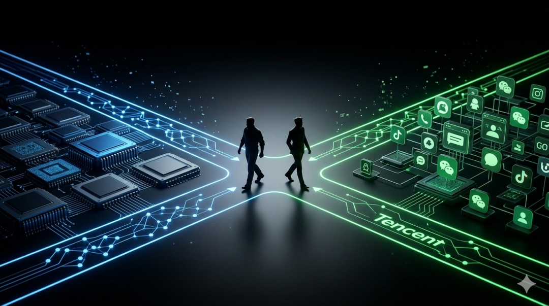 image from AI圈4月“大地震”：DeepSeek V4要带国产芯片飞，腾讯姚顺雨想把“大脑”赎回来？